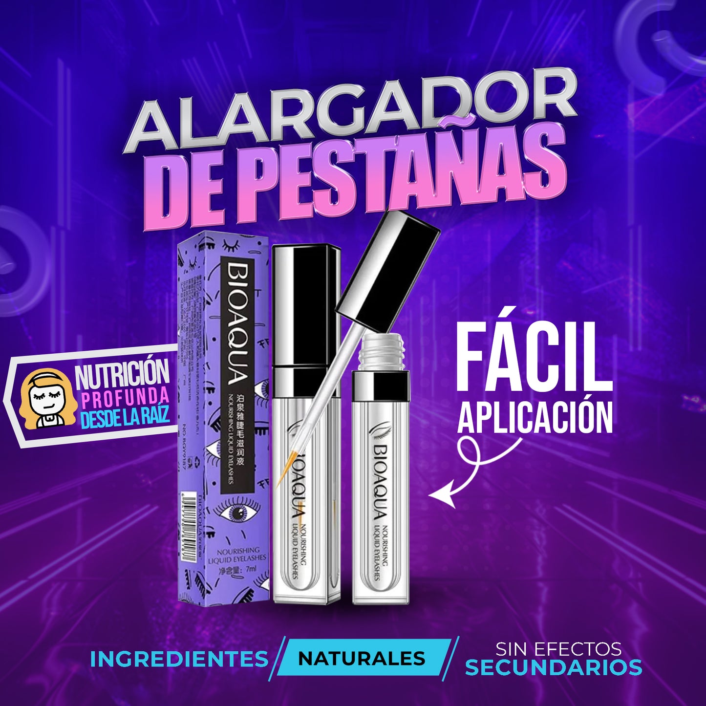 SERUM ALARGADOR DE PESTAÑAS BIOAQUA